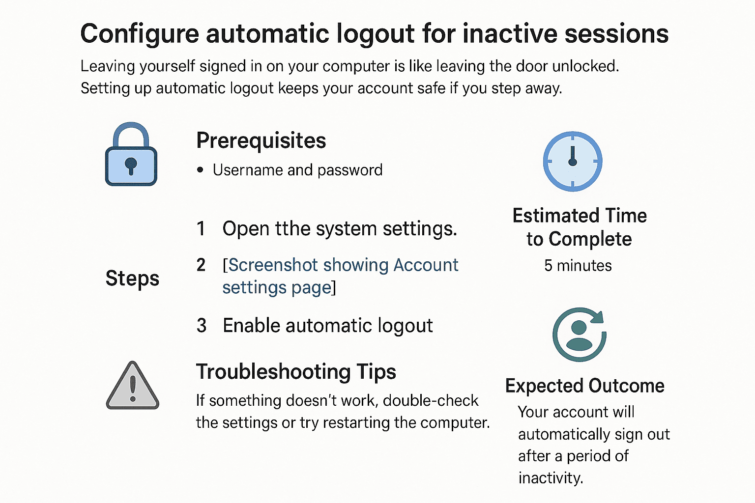 Configure Dynamic Lock for inactive sessions