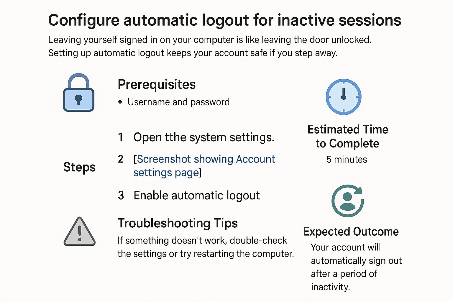 Configure Dynamic Lock for inactive sessions