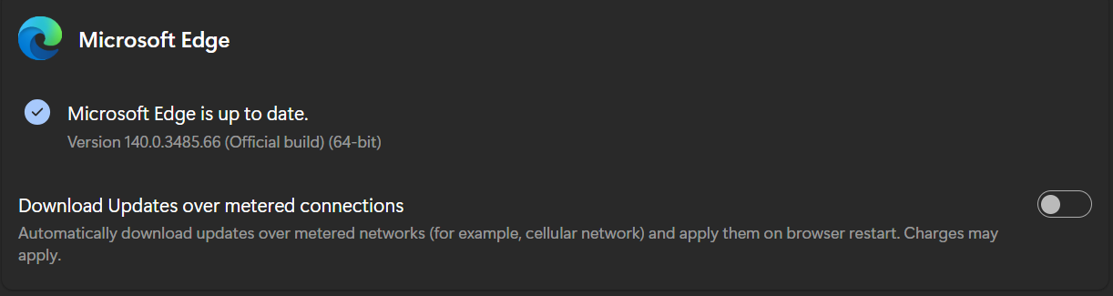Screenshot showing Update button