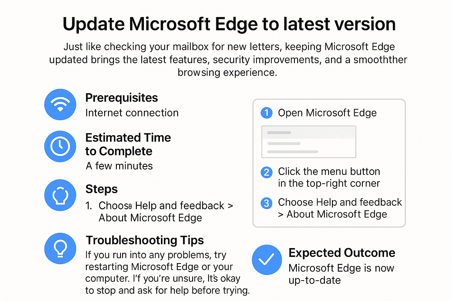 Update Microsoft Edge to latest version